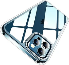 Clear Case Compatible w iPhone 12 /iPhone 12 Pro Non-Yellowing Shockproof Slim