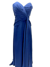 NEW Faviana Sweetheart Strapless Drape Gown Navy Blue Size 6
