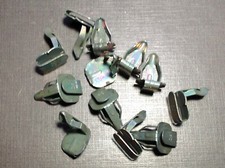 12pcs Nors 1964-1972 Gto Skylark Gs 442 Sail Door Panel Clips Green Dichromate