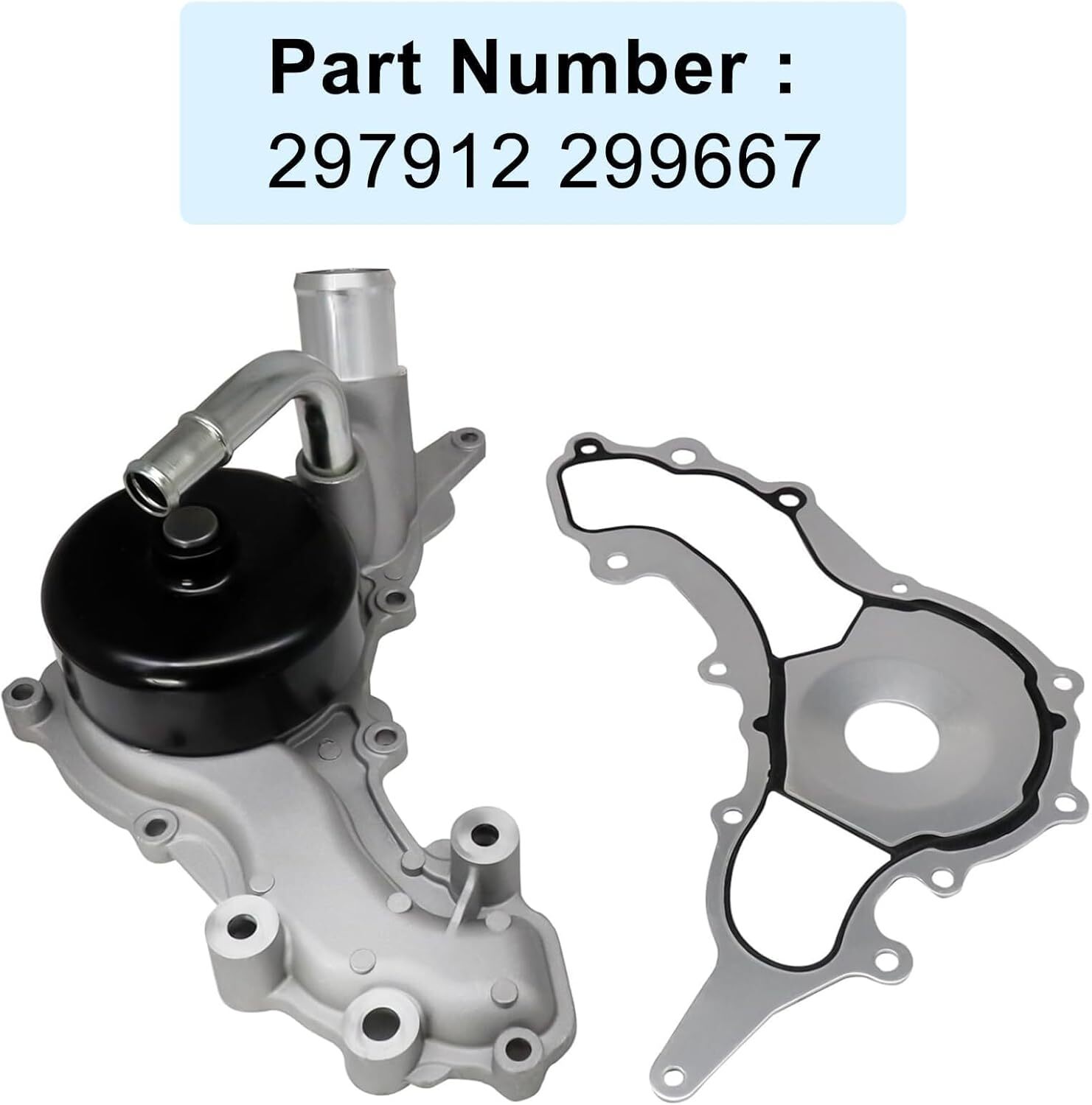 Water Pump 297912 299667 With Thermostat For Maserati Quattroporte Ghibli 330424