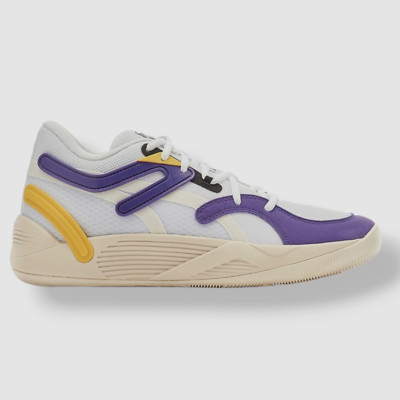 $120 Puma Men's White TRC Blaze Court Lace-Up Basketball Sneaker Shoes US 7.5