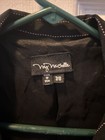 My Michelle Black W/ Pink Pin Stripes Women's Size 7/8 Suit Jacket ONLY Vintage — photo 10