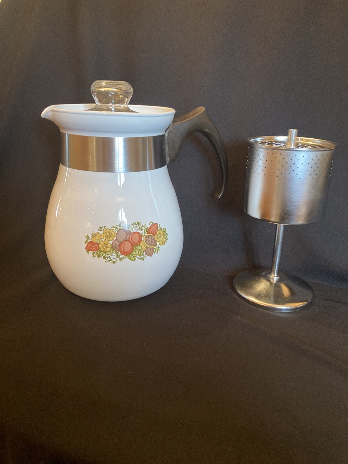 CorningWare Corelle P166 Spice of Life 6 Cup Stovetop Percolator Coffee