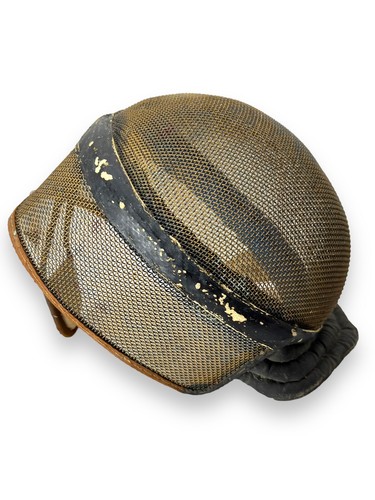 Maschera da scherma francese vintage casco in metallo in gabbia - Foto 5 di 7