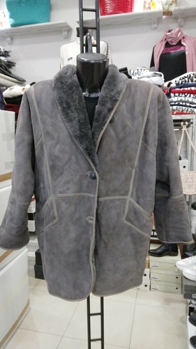 Veste En Cuir De Mouton Shearling Pascucci - Taille 48 - Marron - Occasion Très Bon état