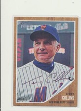 +2011 Topps Heritage Terry Collins 29 Autograph Card In Person TC378