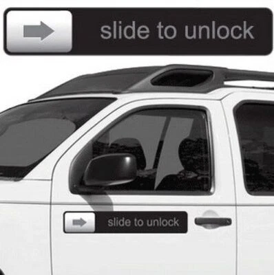 BIG MOUTH TOYS RETRO Slide to Unlock Magnet iPhone iPod Car Fridge 17" Magnet - Big Mouth Inc
