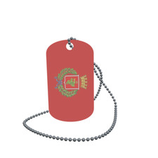Dog Tag Flag Terni City Dog Tag Aluminium 30 x 50mm