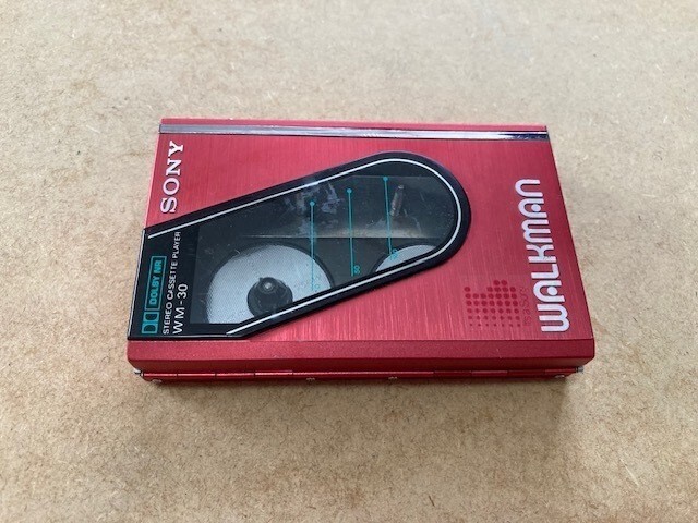 メンテナンス品 SONY WALKMAN WM-30 カセットプレーヤー レッド SONY WM-30 Walkman Cassette Player Red Good GP | eBay