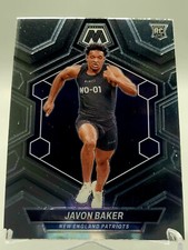 2024 PANINI MOSAIC JAVON BAKER ROOKIE FOOTBALL CARD PATRIOTS NFL donruss 380