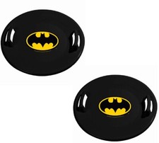 Slippery Racer SR710BTM Batman Plastic Snow Saucer Disc Sled - Pack of 2