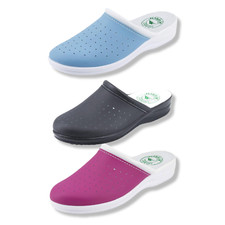 Ciabatte donna sanitarie sabout ortopediche plantare vera pelle comode anatomic