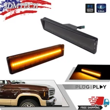 Pair Side Marker Amber LED Cornerlight For 80-86 Ford BRONCO & F-150 F-250 F-350