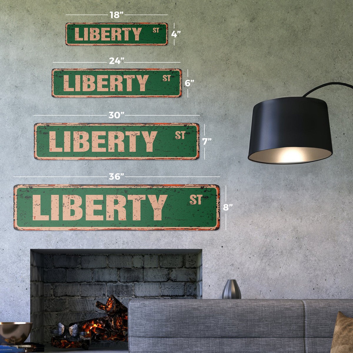 LIBERTY Vintage Street Sign Metal Plastic new york world trade