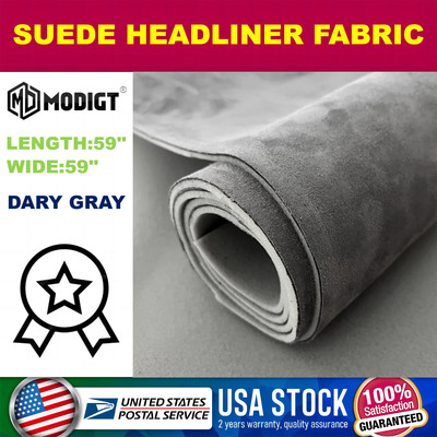 New 24sqft Headliner Fabric Foam Backed Suede Auto Roof Liner Sag Upholstery