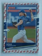 Noah Syndergaard (Mets) 2020 Donruss baseball ONE HUNDRED (only 100 made)