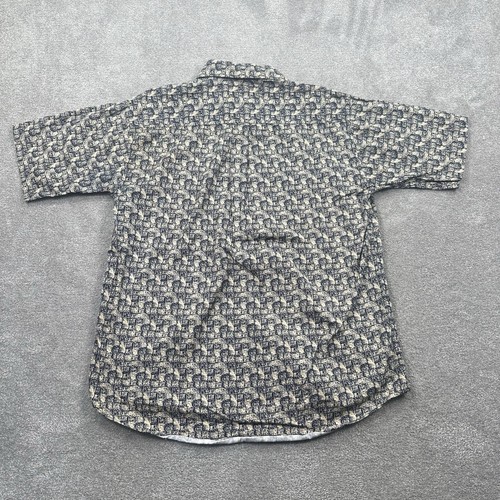 Trader Bay Men's Short Sleeve Hawaiin Button Up Shirt Size Medium AOP - Picture 2 of 12