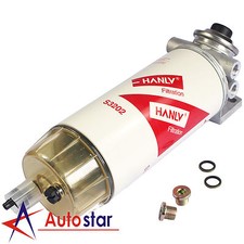 New Hanlv 30 Micron Diesel Fuel Filter Water Seperator Hand Primer Pump M161.5