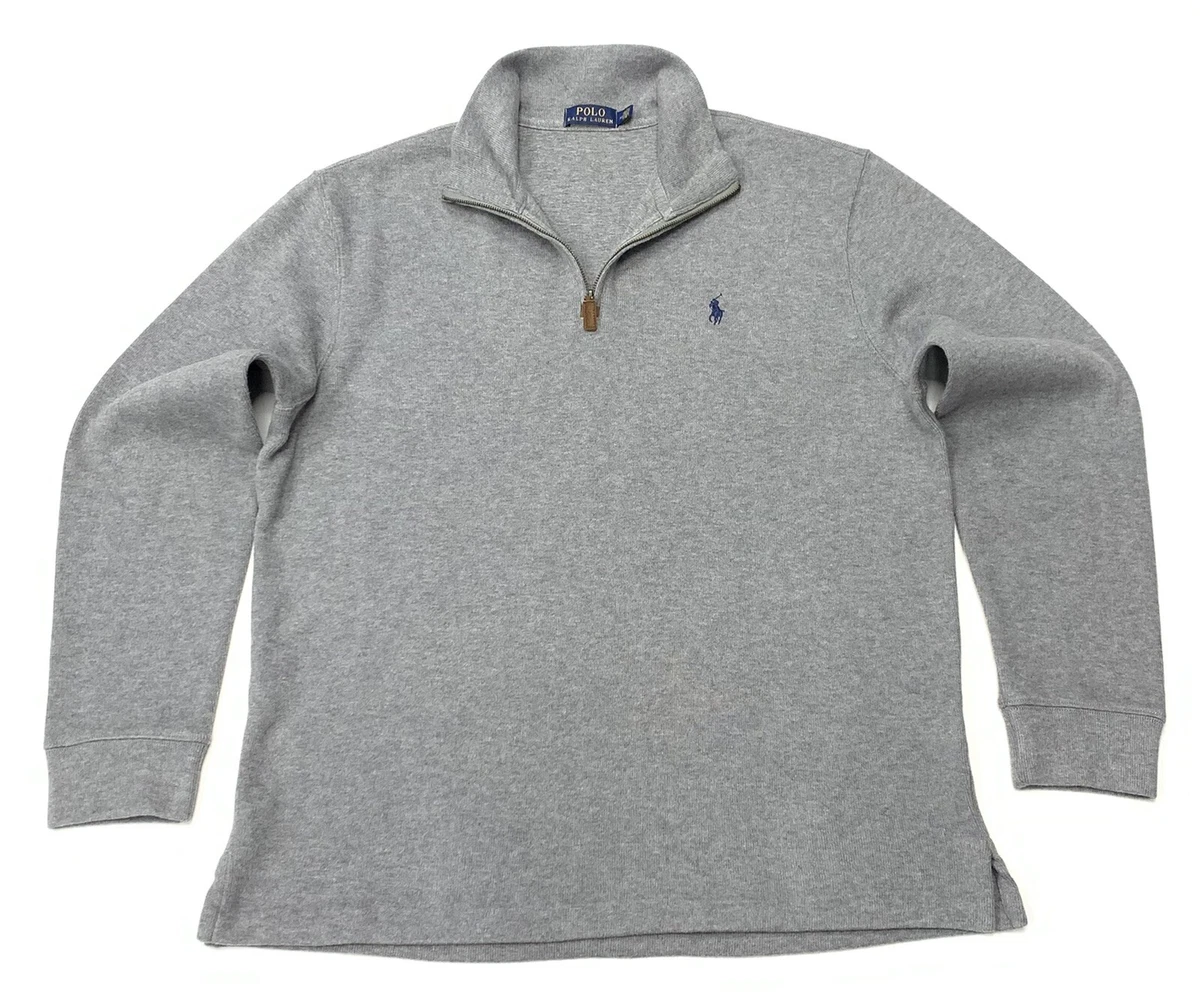 Polo Ralph Lauren Men s Quarter Zip Sweater In Grey In Size XL TG