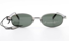 DKNY Donna Karan Sunglasses DKS237 379 52-19 145 Oval Metal JAPAN 90s Vintage