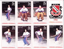 1982-83 Oshawa Generals (OHL) police 25 card set ~ MacLean - Cirella - Tanti