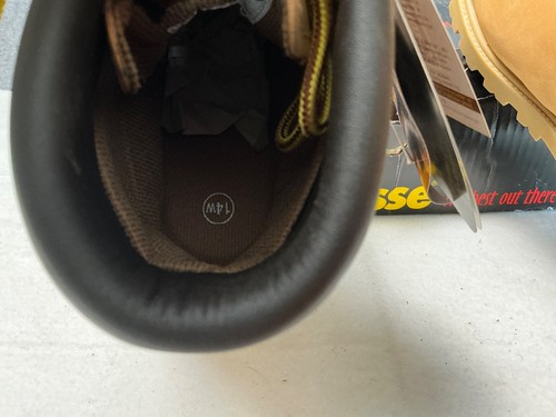 NOS MENS LACROSSE 5510W 6” CARIBOU II WHEAT NUBIC WORK BOOTS SOFT TOE SIZE 14W - Picture 9 of 9