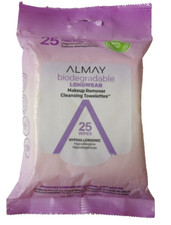ALMAY 100 Biodegradable Longwear Makeup Remover Cleansing Towelettes 25ct. -