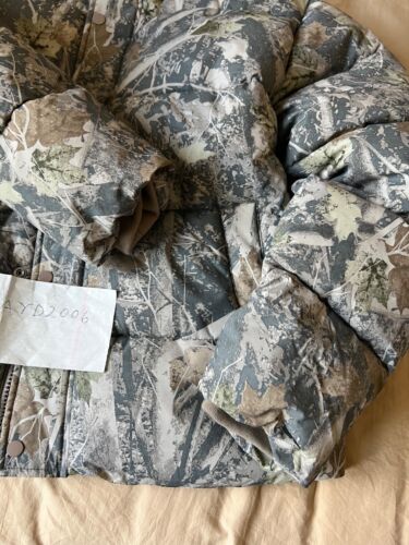 Abercrombie & Fitch Ultra Puffer Jacket Gray Camo Camouflage Coat Military Vtg L - Picture 2 of 11