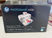 New HP Photosmart A536 Digital Photo Inkjet Color Printer (Sealed Retail Box)