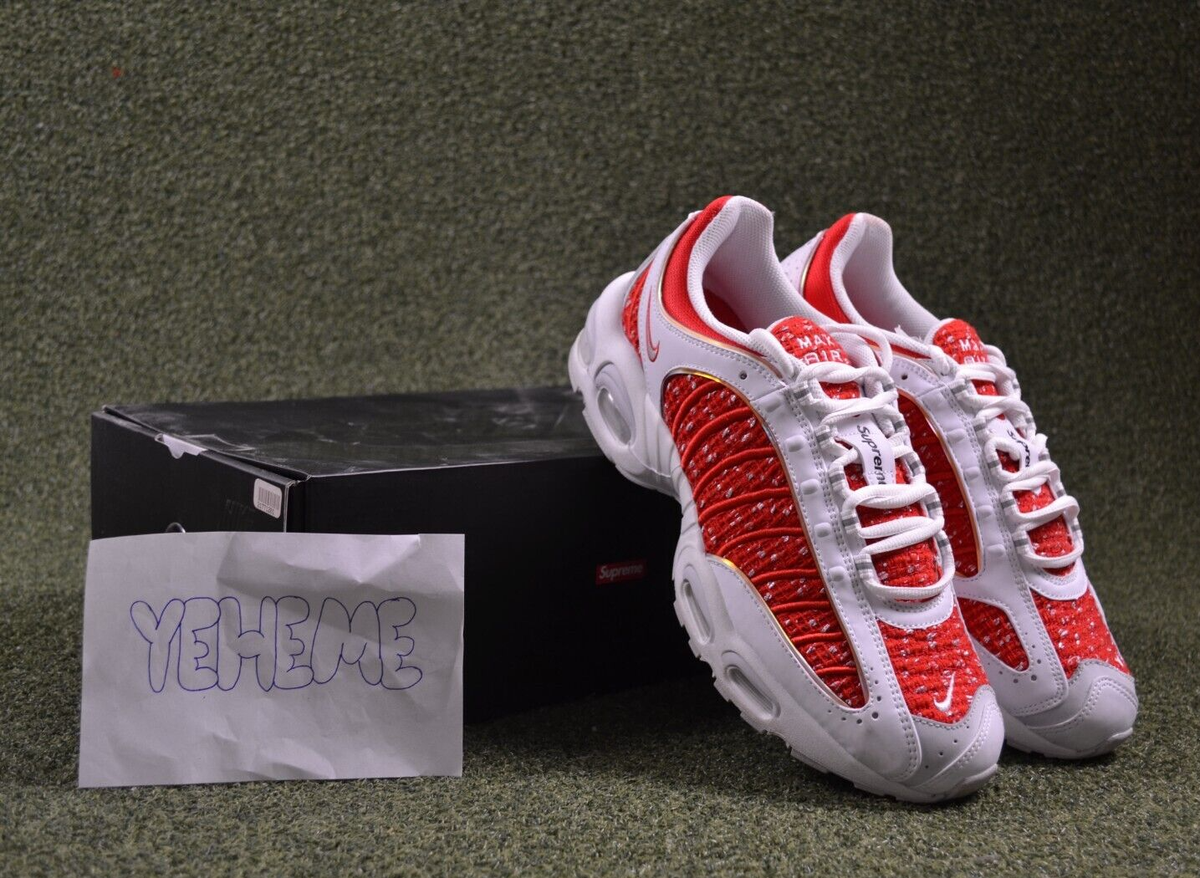 Nike Supreme x Air Max Tailwind 4 University Red VNDS Size Nike Supreme x Air Max Tailwind 4 University Red VNDS Size