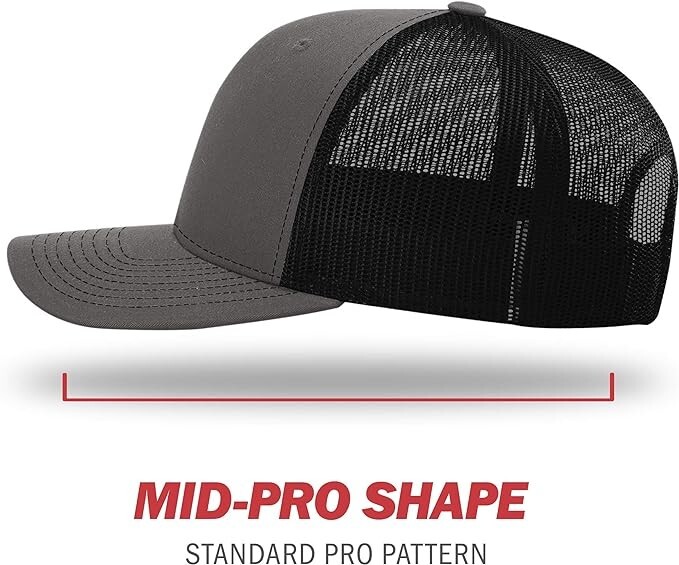 RICHARDSON Plain 112 Trucker Cap (Charcoal/Black) | eBay