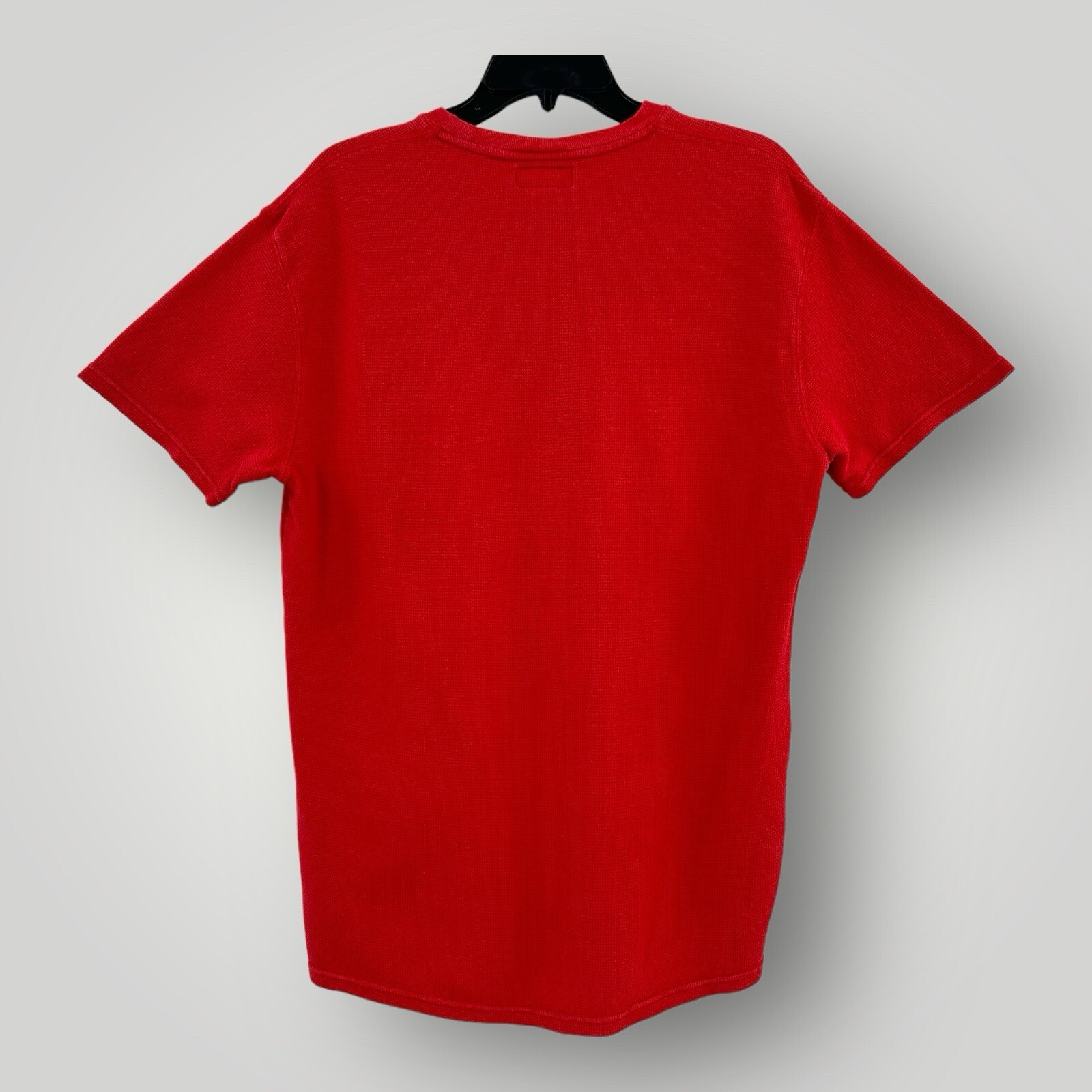 Polo Ralph Lauren T Shirt Uomo L Rossa con Blu Pony Maglia Cotone Termico Corto Slve