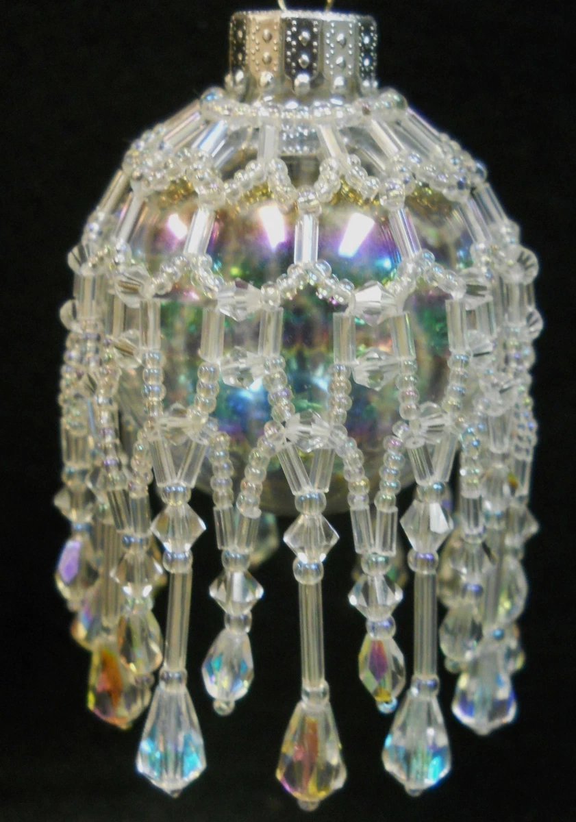 PATTERN ONLY Beaded Christmas Ornament Cover Holiday Original