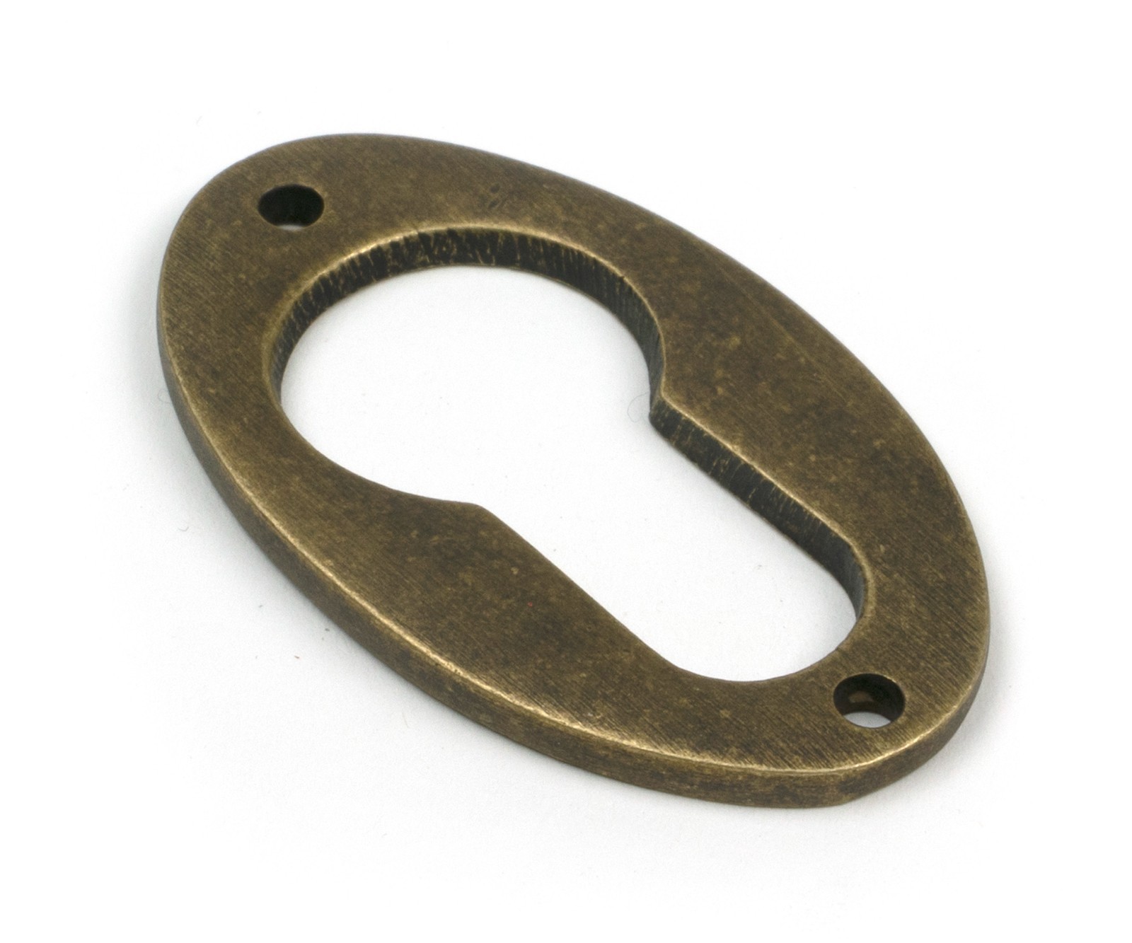 From The Anvil 52457 Burnished Brass Oval Euro Escutcheon