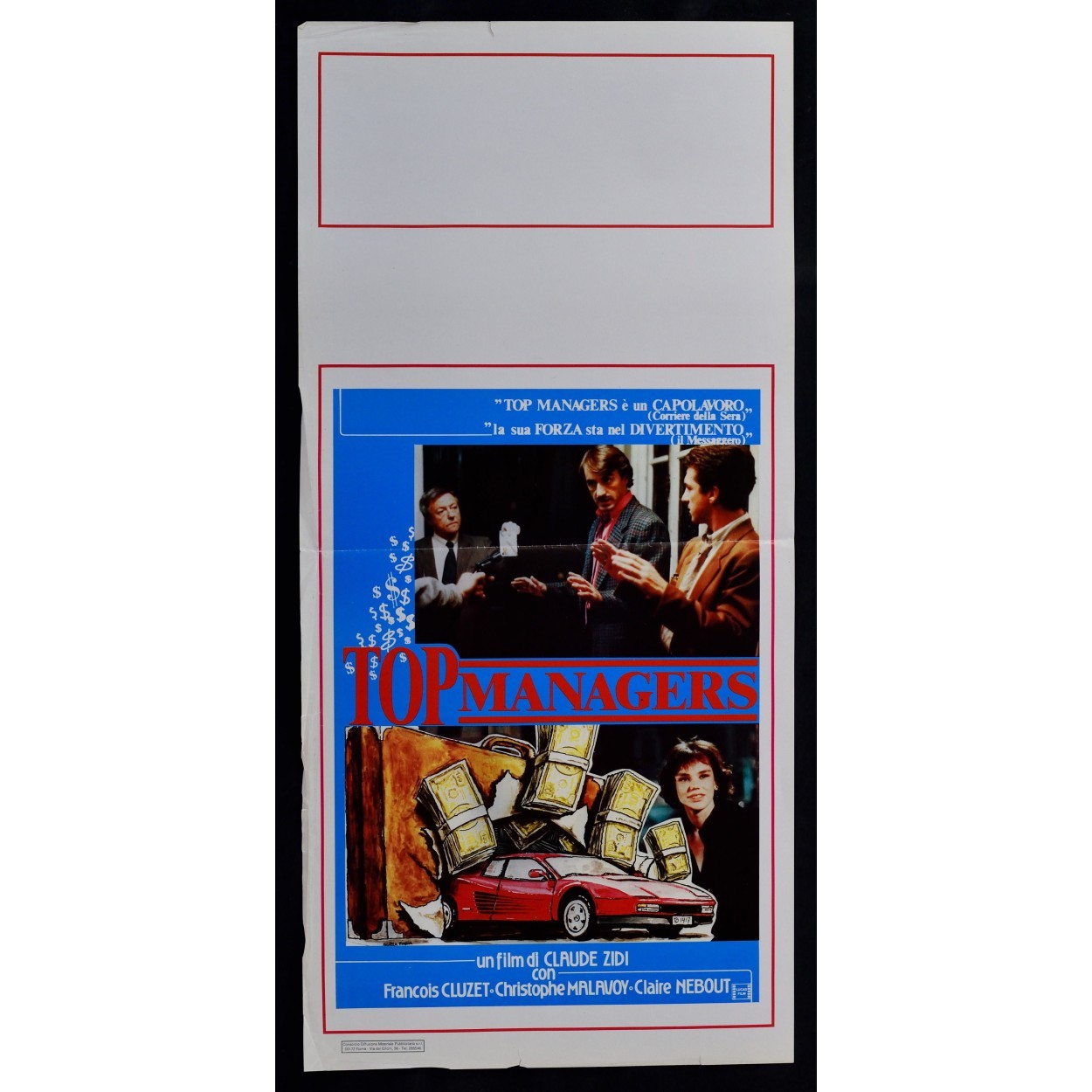 Locandina originale film Top managers (1987) - Regia di Claude Zidi