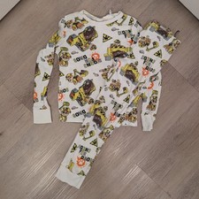 Boys H M Paw Patrol Pajama Set Size 7 White Yellow