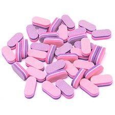 Mini Nail Buffers 40pc 100/180 Grit Sponge Mini Nail Files Bulk for Acrylic N...