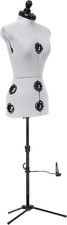Twin-Fit Adjustable Dress Form Petite, Sizes US 00 4, Female Sewing Mannequin wi
