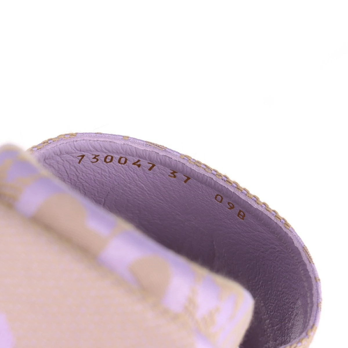 GUCCI GG Canvas 24 Years Canvas Wedge Sole Sandals 37 Women's Lavender 730047 Mu thumbnail 10