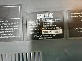 Sega Master System Console Bundle w/ Box, Inserts, & Hang-On/Safari Hunt Cart!
