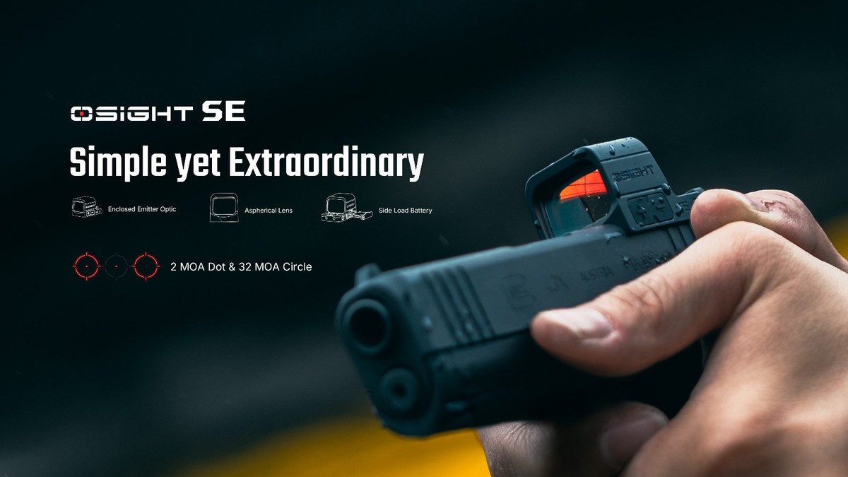 Olight Osight SE RMSc Footprint Enclosed Red Dot Multi-Reticle