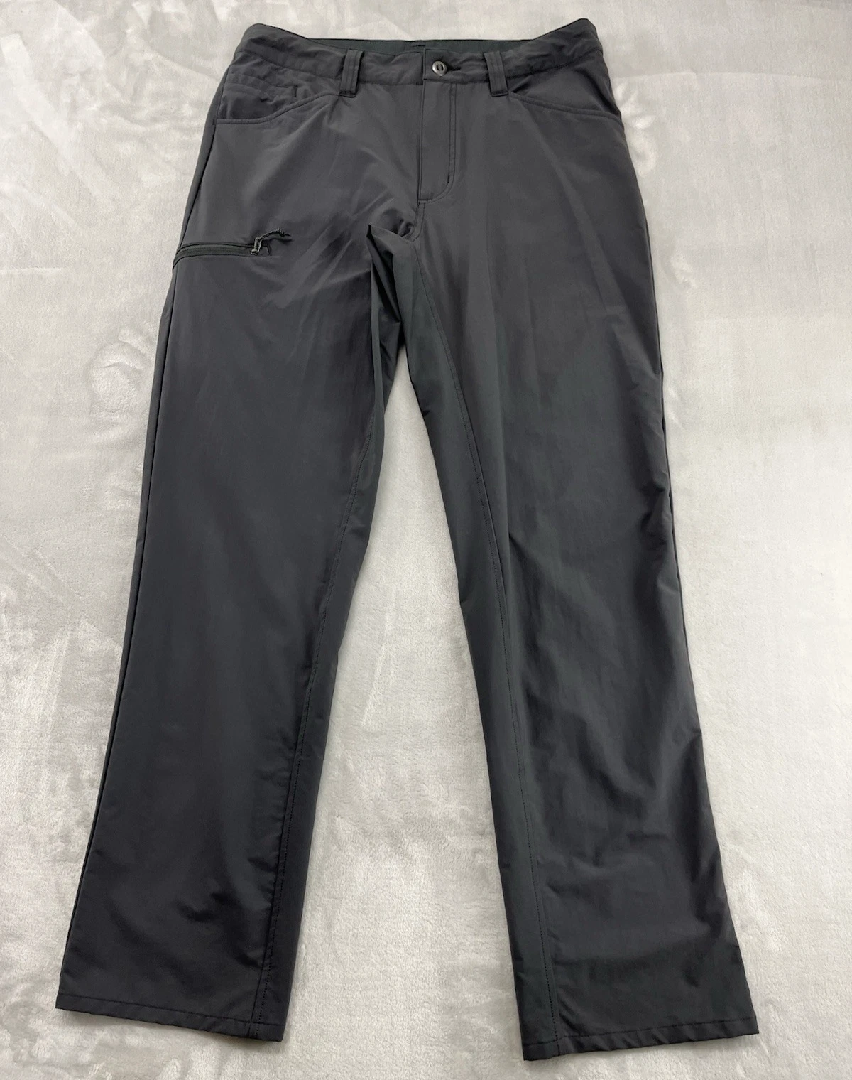 Patagonia Quandary Pants Men 34 Forge Grey Stretch Regular Straight Leg Outdoor