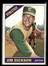 1966 Topps Jim Dickson Kansas City Athletics #201