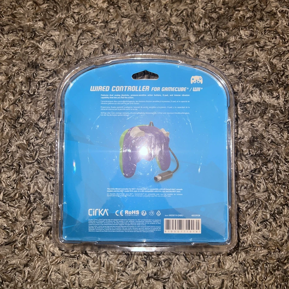 Nintendo GameCube (3rd Party) Green And Blue Controller (Brand New) - Image 2 of 4