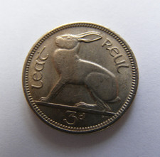 1965 Irish Three Pence Coin Old Ireland 3d High Grade With Mint Luster