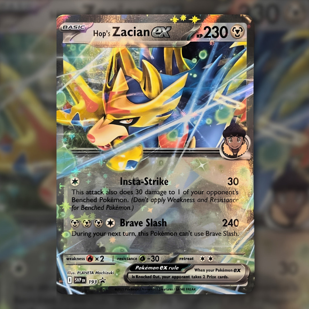 Hop's Zacian EX SVP 193 Black Star Promo (Scarlet & Violet) NM Rare Pokemon Card