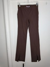 Urban Outfitters Pants Womens 2 Brown Twill Front Slit Dress Workwear Office