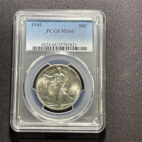 1945 50C PCGS MS66 - Walking Liberty Half Dollar