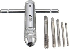 Adjustable T-Handle Ratchet Tap Holder Wrench  5pcs M3-M8 Machine Screw Thread