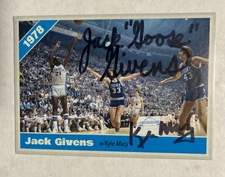 KYLE MACY Goose Givens autograph KENTUCKY WILDCATS ‘78 Champs custom card signed